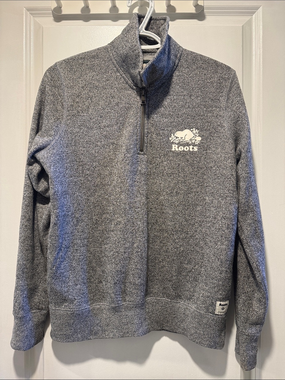 Roots Heather Gray Quarter-Zip Pullover
